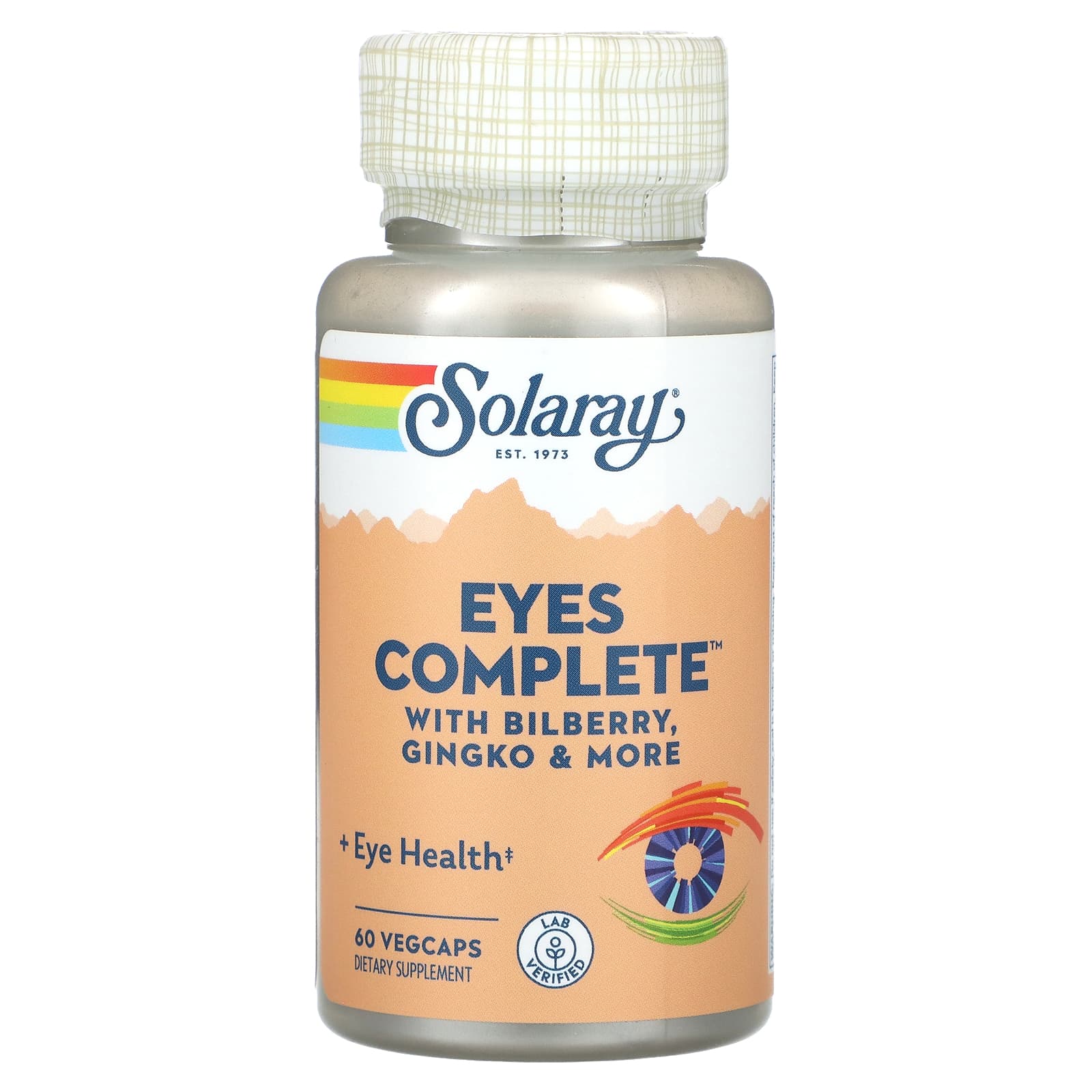 Solaray, Eyes Complete With Bilberry, Gingko & More, 60 Vegetarian Capsules UPC 076280918052 | HiLife Vitamins